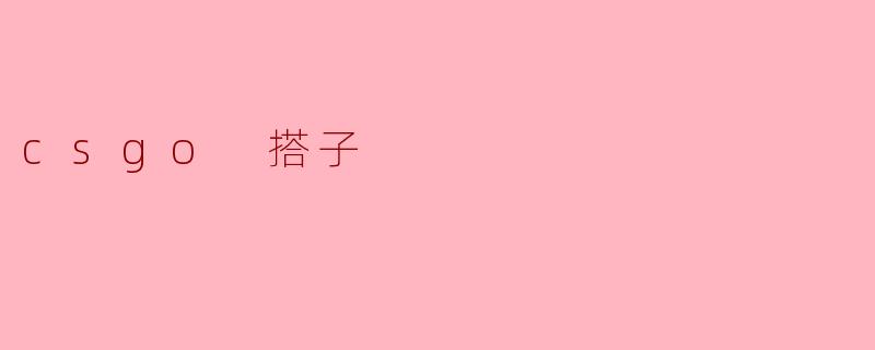 寻找最佳拍档：我的CS:GO“搭子”进化论